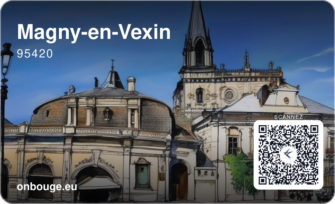 Magny-en-Vexin — carte OnBouge avec QR code