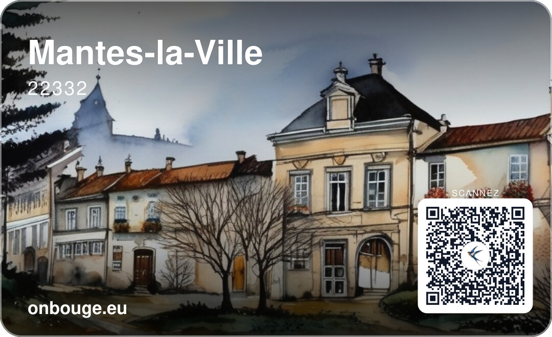 Mantes-la-Ville — carte OnBouge avec QR code
