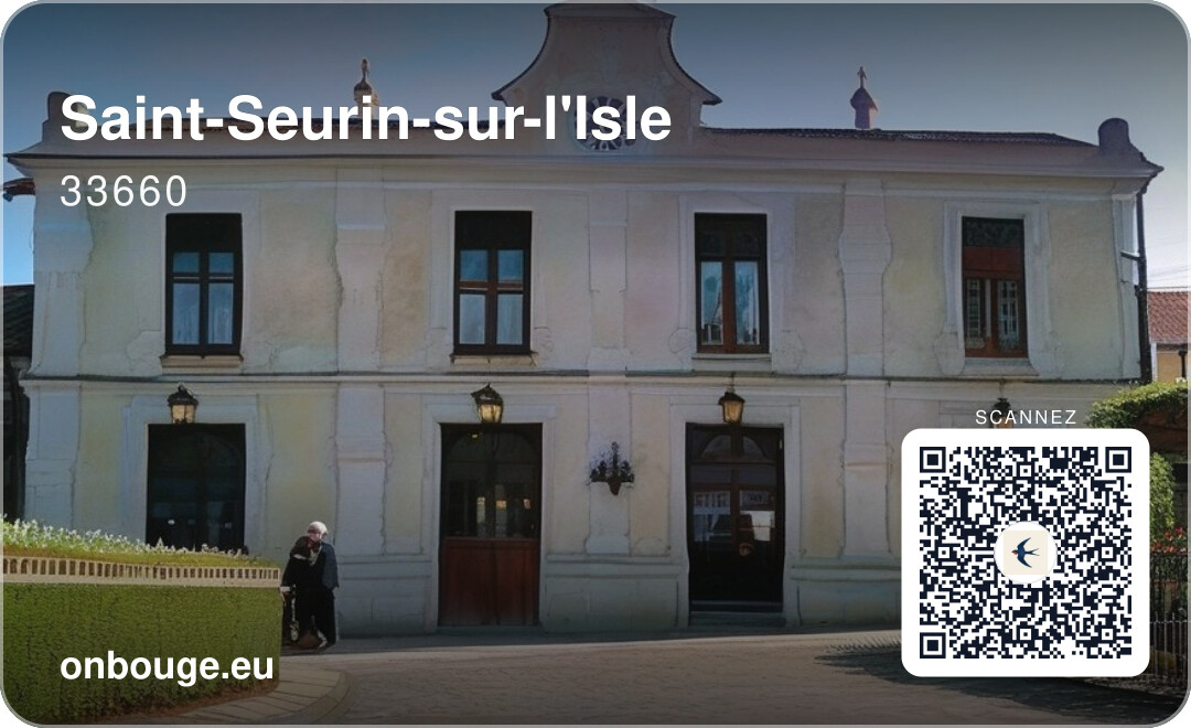 Saint-Seurin-sur-l'Isle — carte OnBouge avec QR code