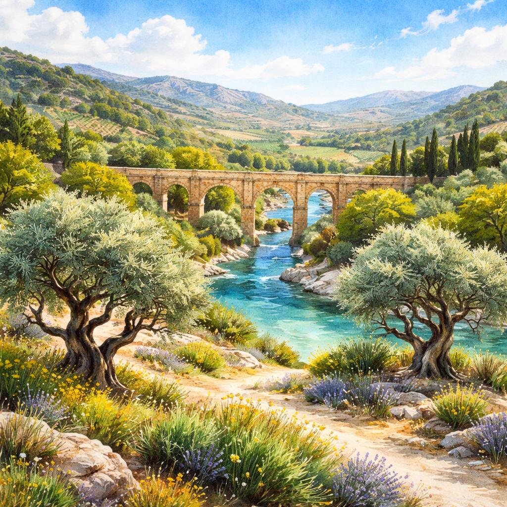 Aquarelle Gard
