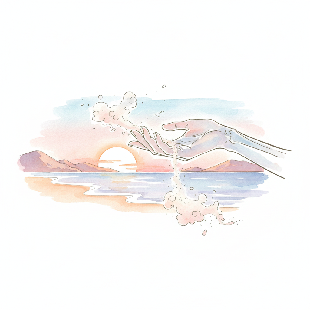 Main Fermee Sur Le Sable