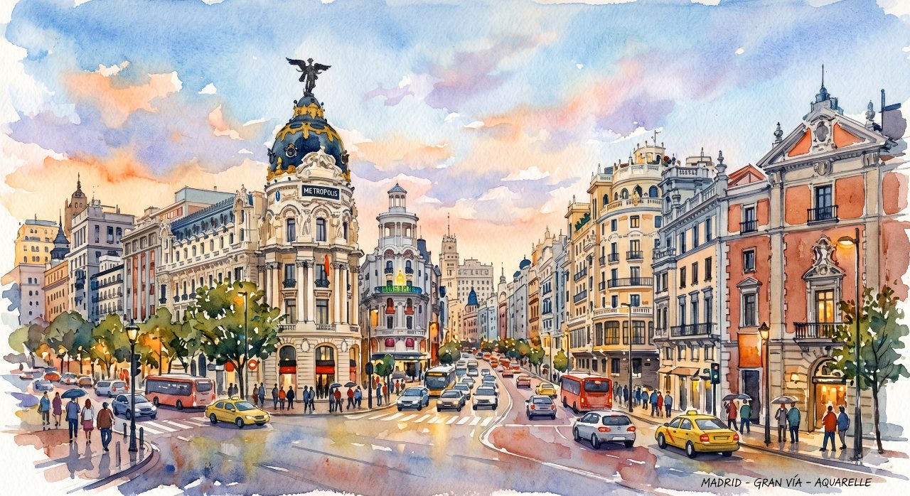 🎨 Madrid imaginada por uma criança