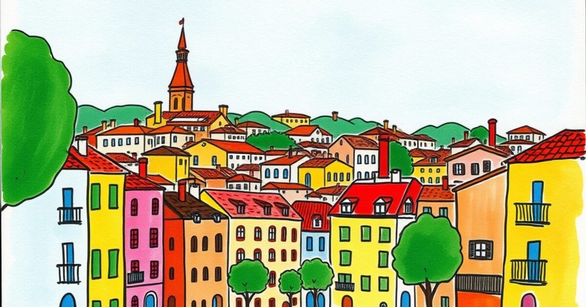 🎨 Montpellier imaginée par un enfant