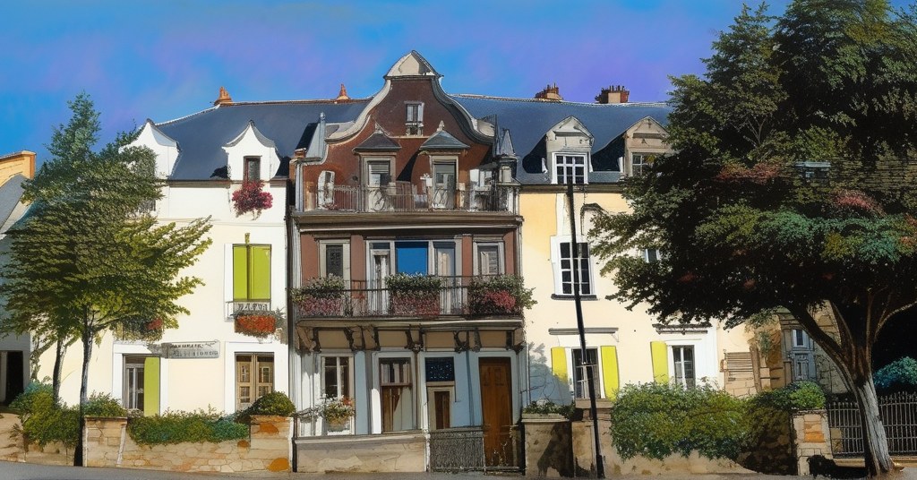 Acigné — aquarelle — France