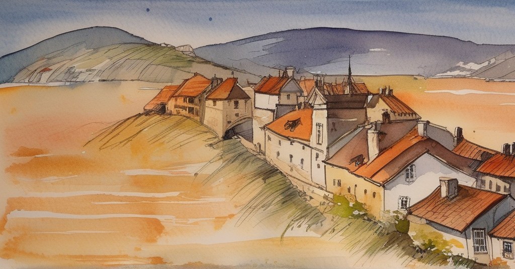 Agon-Coutainville — aquarelle — France
