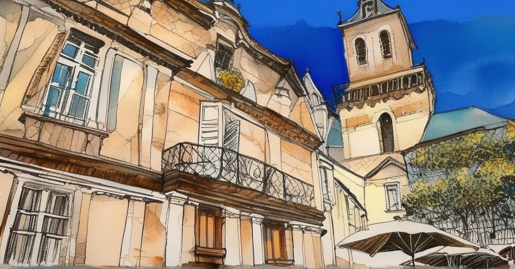 Aix-en-Provence — aquarelle — France