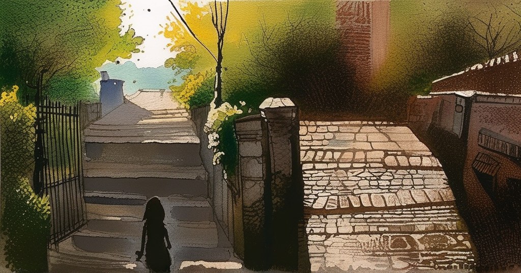 Aixe-sur-Vienne — aquarelle — France