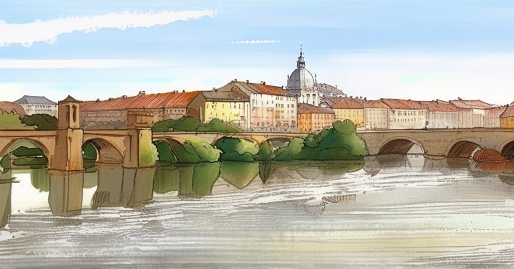 Aquarelle d’Albi