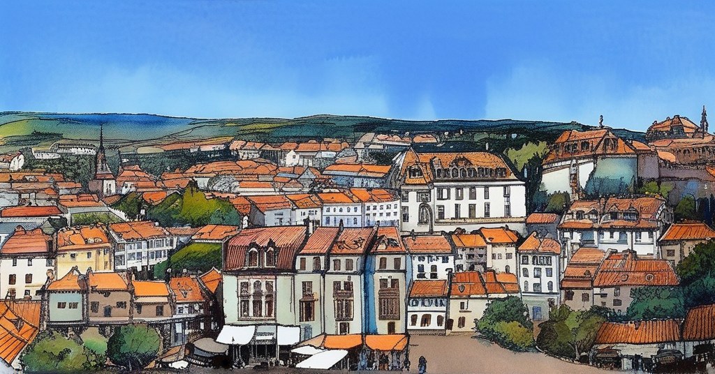 Aguarela de Alcobaça