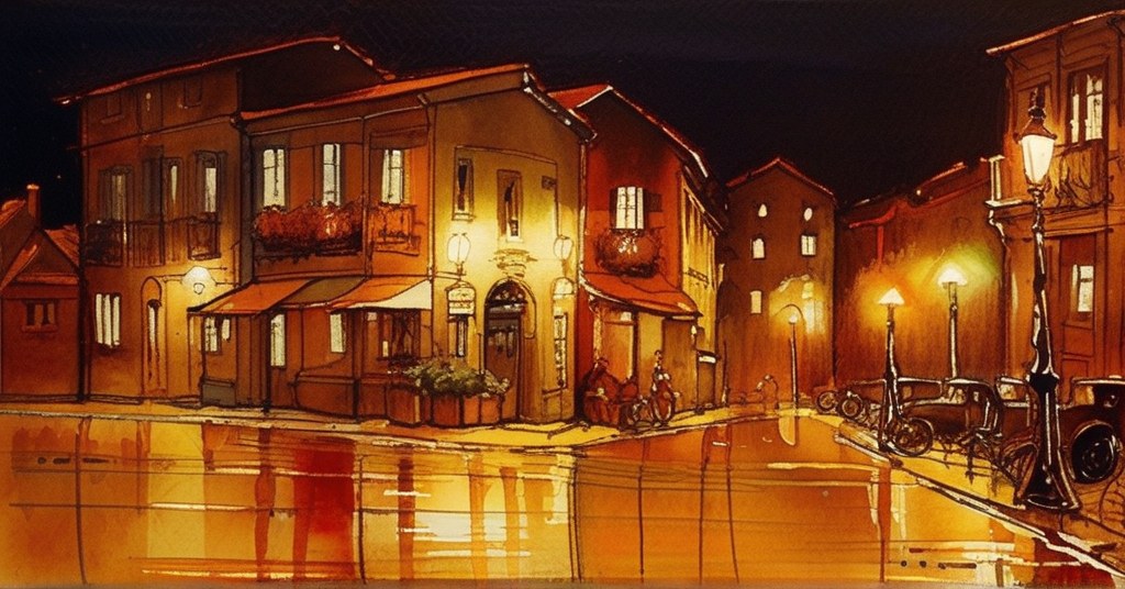 Ambérieu-en-Bugey — aquarelle — France
