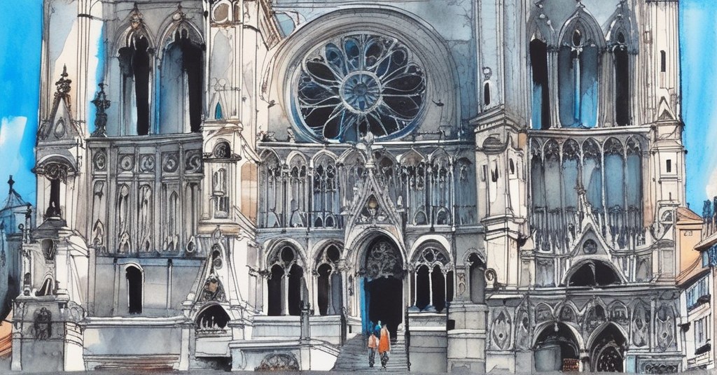 Aquarelle de Amiens