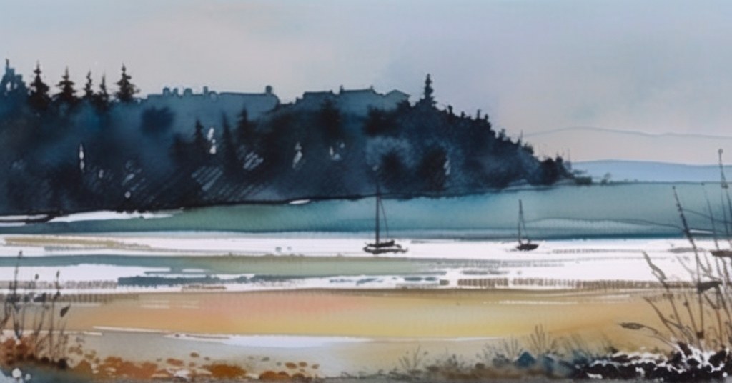 Anglet — aquarelle — France