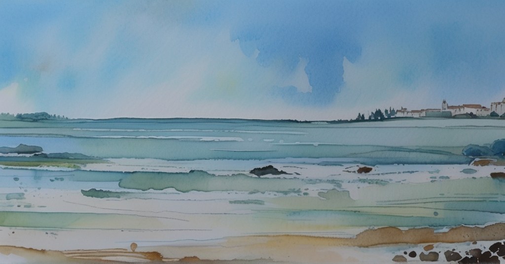 Angoulins — aquarelle — France