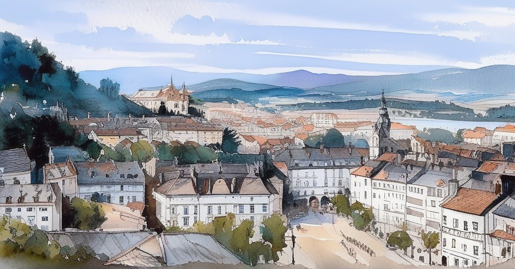 Annemasse — aquarelle — France