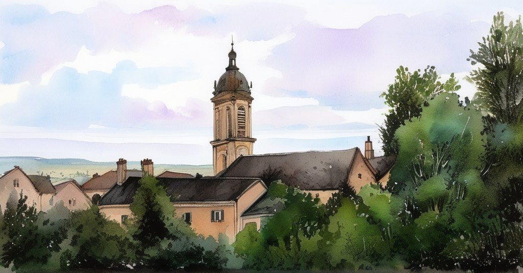 Anneyron — aquarelle — France