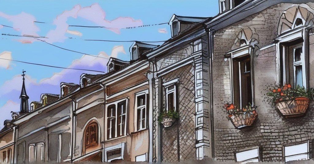 Anzin — aquarelle — France