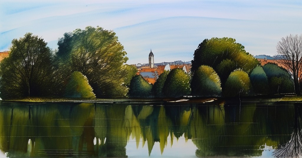 Arcisses — aquarelle — France