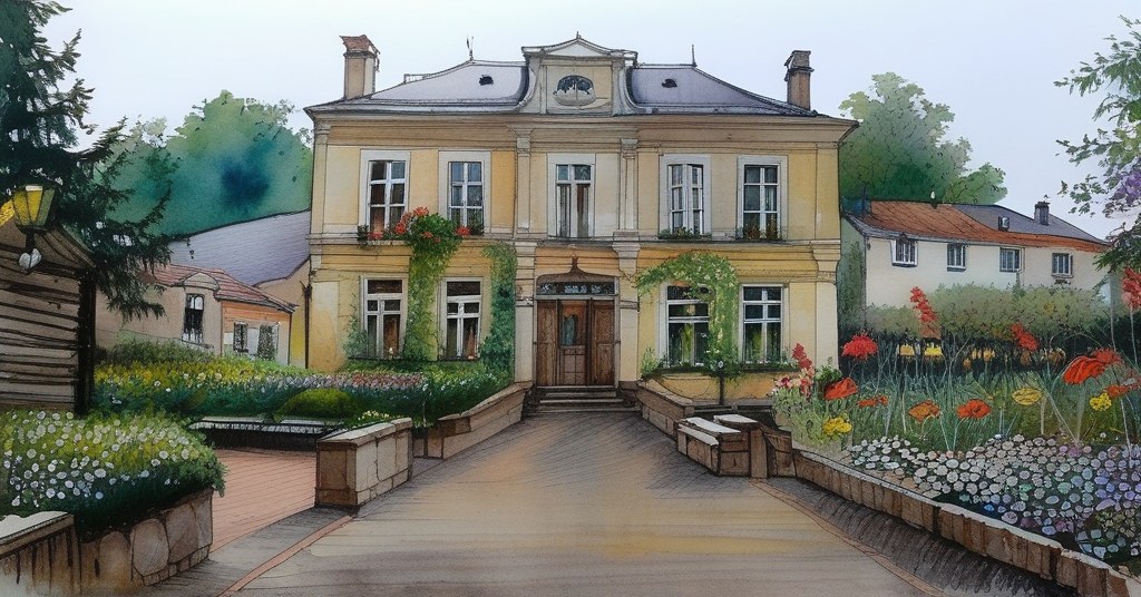 Ardres — aquarelle — France