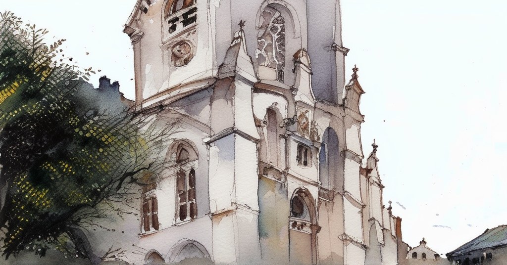 Arelaune-en-Seine — aquarelle — France