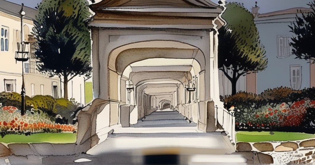 Arnouville — aquarelle — France
