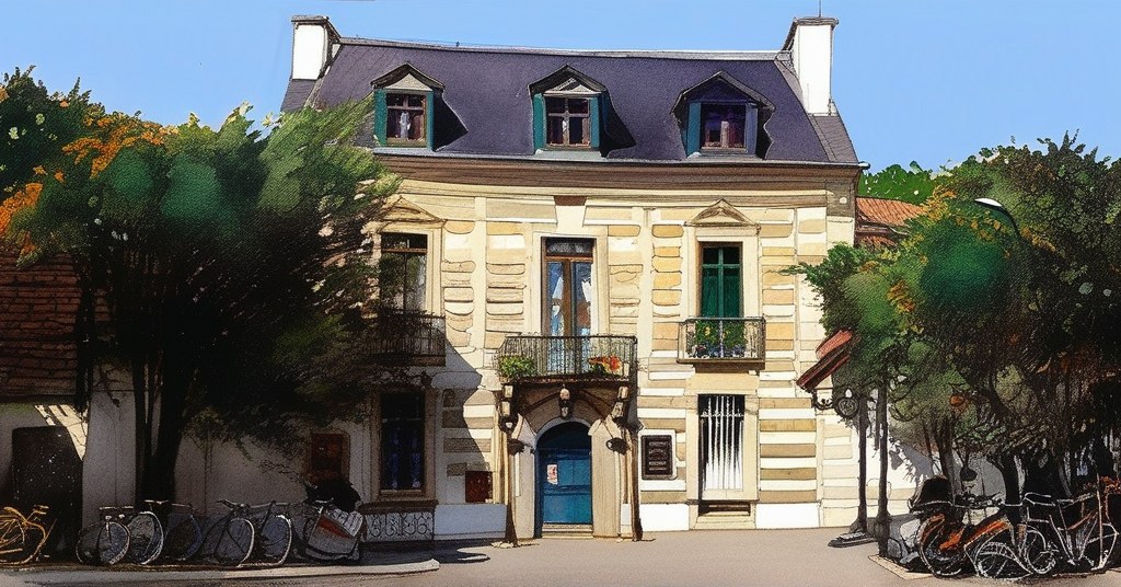 Arradon — aquarelle — France