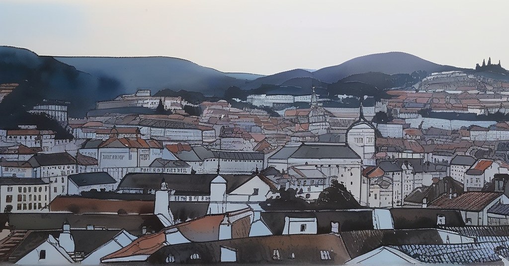 Aubière — aquarelle — France