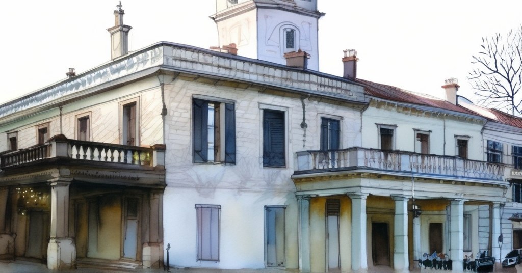 Audenge — aquarelle — France