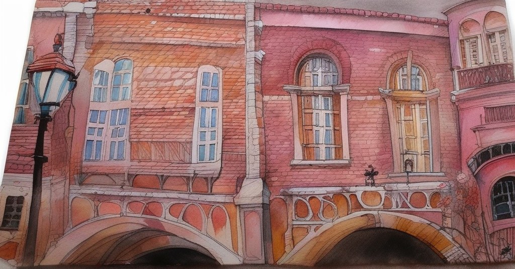 Auterive — aquarelle — France