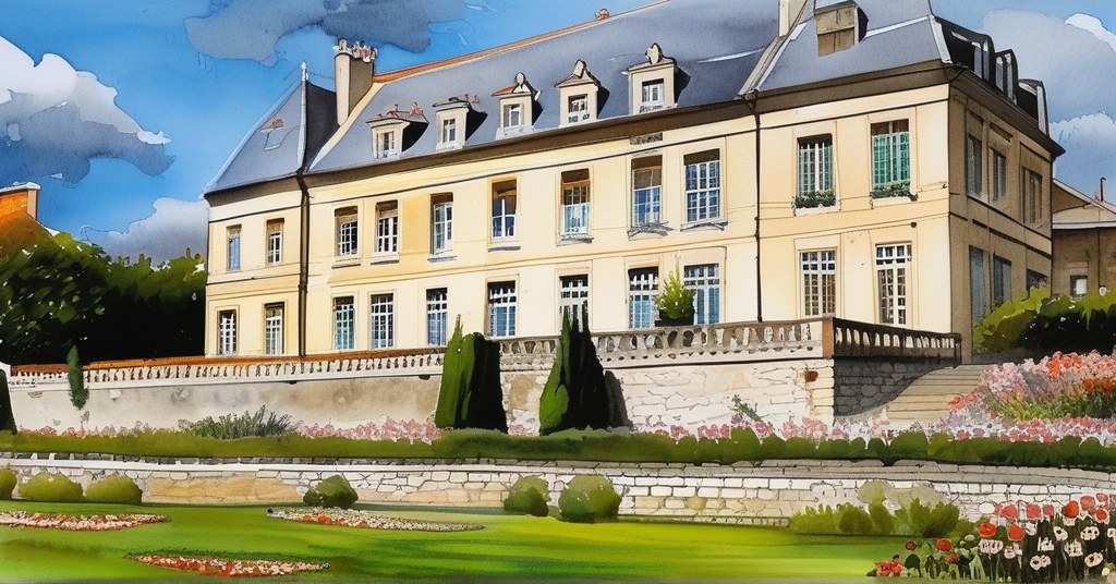 Auvers-sur-Oise — aquarelle — France