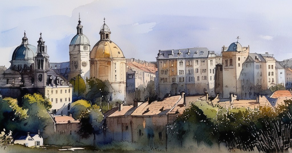 Aquarelle de Avignon