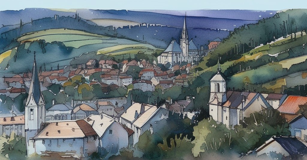 Avon — aquarelle — France