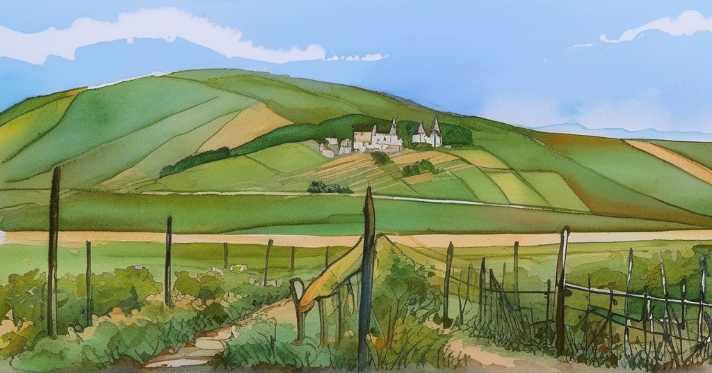 Aÿ-Champagne — aquarelle — France