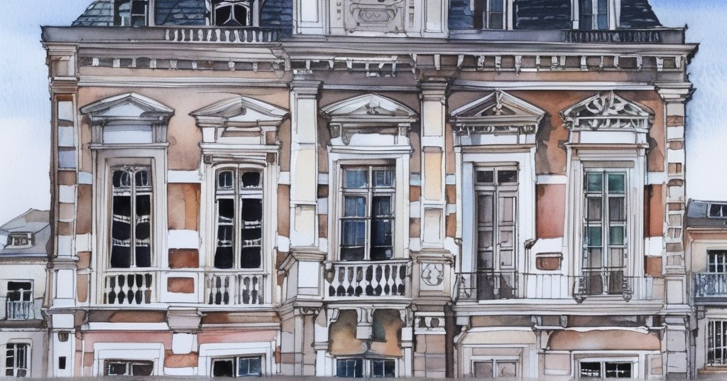Bagnolet — aquarelle — France