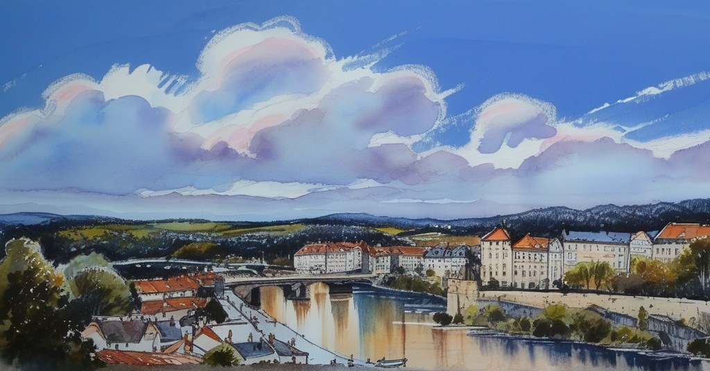 Barneville-Carteret — aquarelle — France