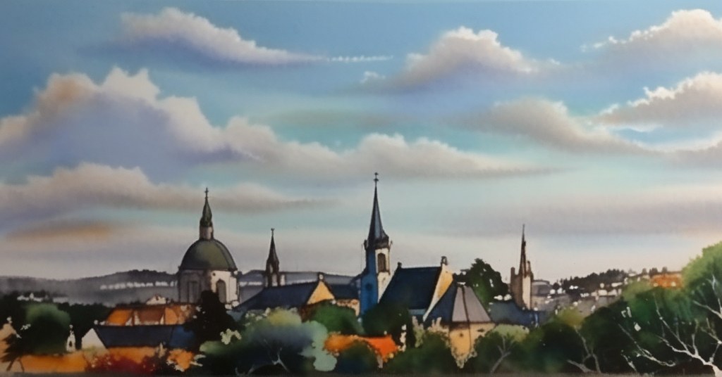 Batalha — aquarelle — Portugal