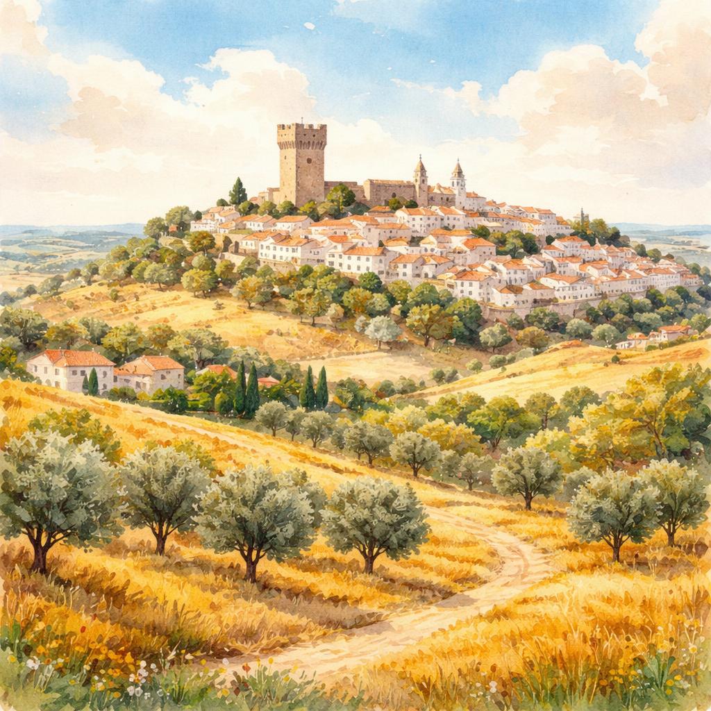 Aquarelle de Beja