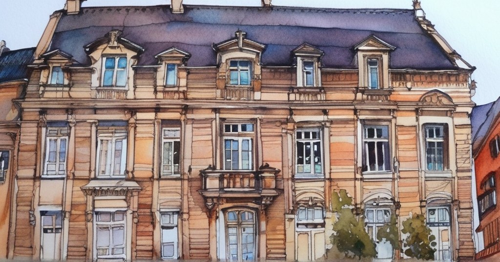 Aquarelle de Bernay