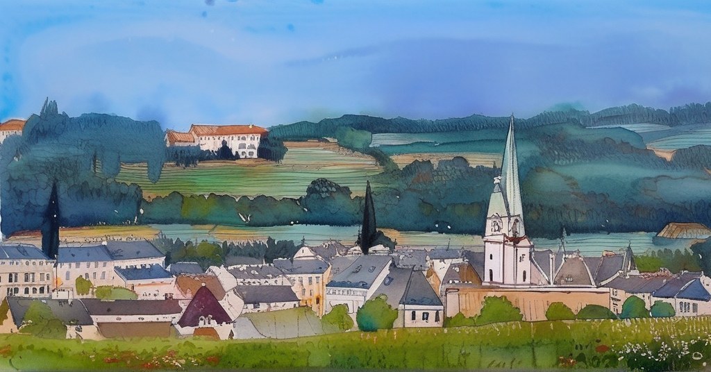 Aquarelle de Besançon