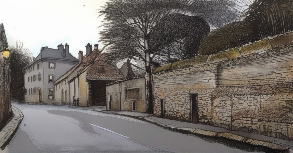 Biéville-Beuville — aquarelle — France