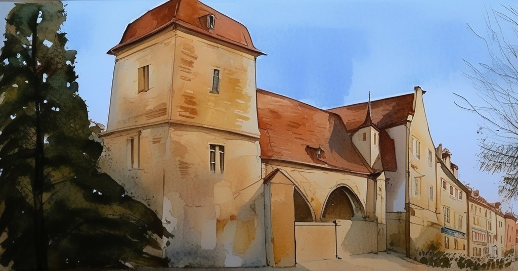 Aquarelle de Blainville-sur-Orne