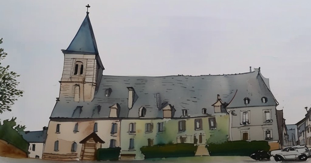 Bosroumois — aquarelle — France