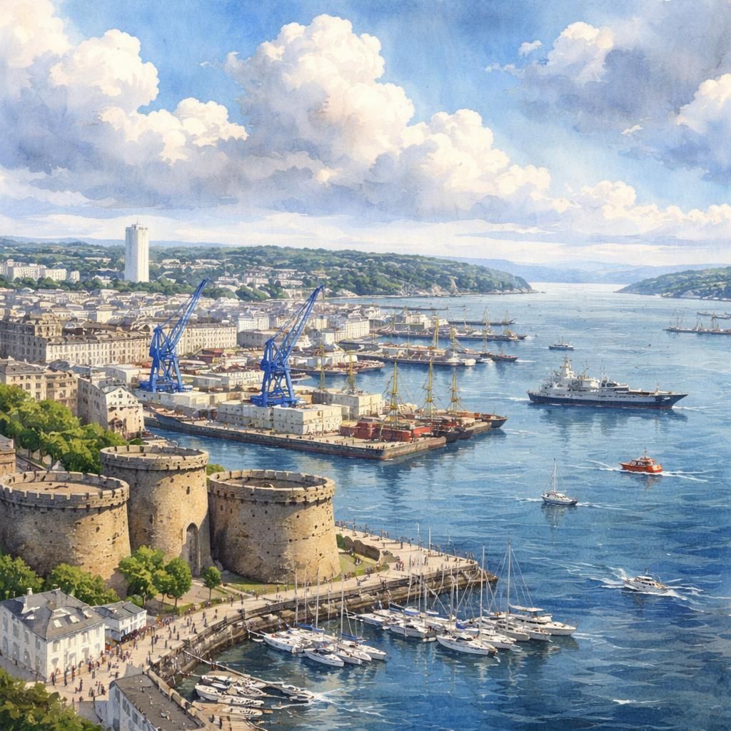Aquarelle de Brest