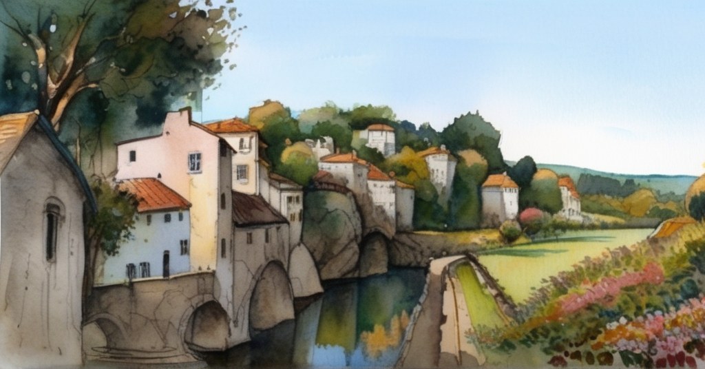 Aquarelle de Bretteville-sur-Odon