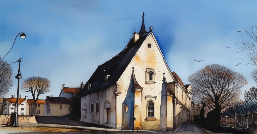 Bueil — aquarelle — France