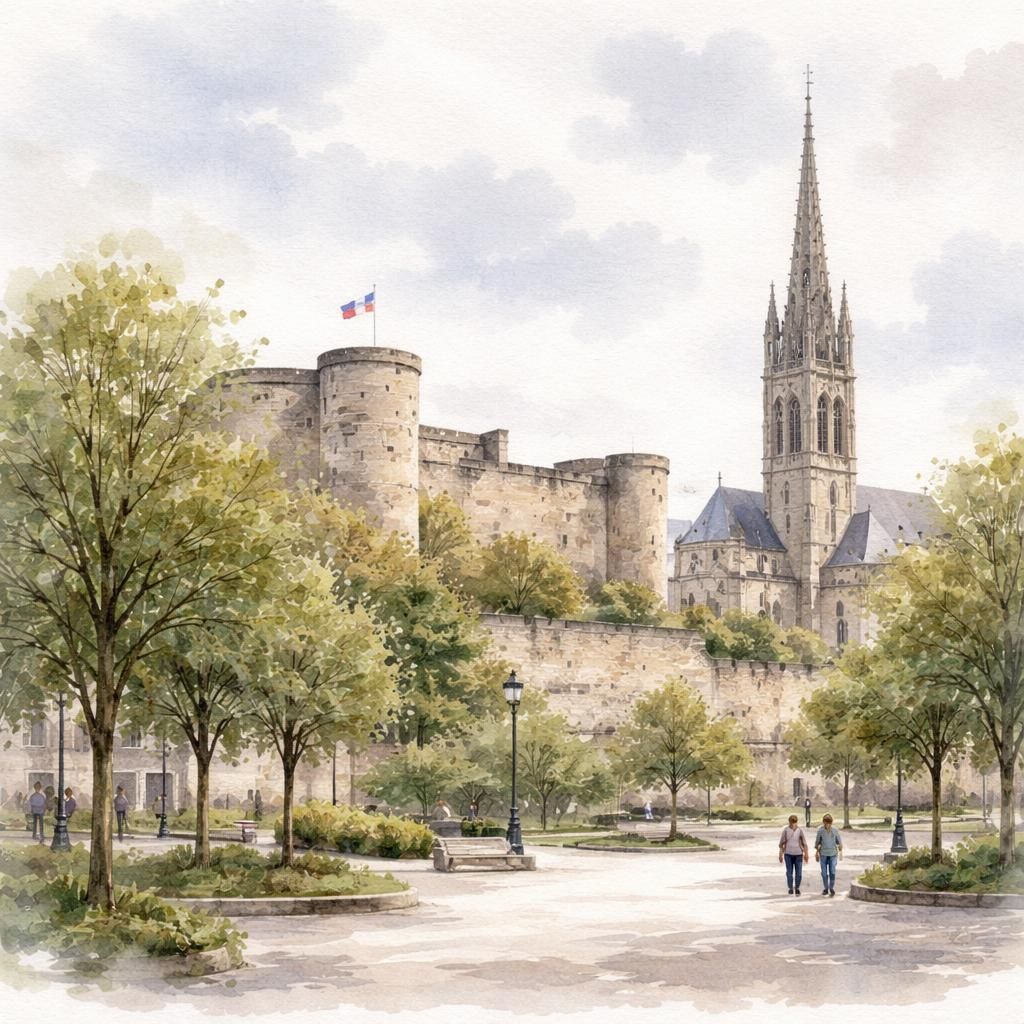 Aquarelle de Caen