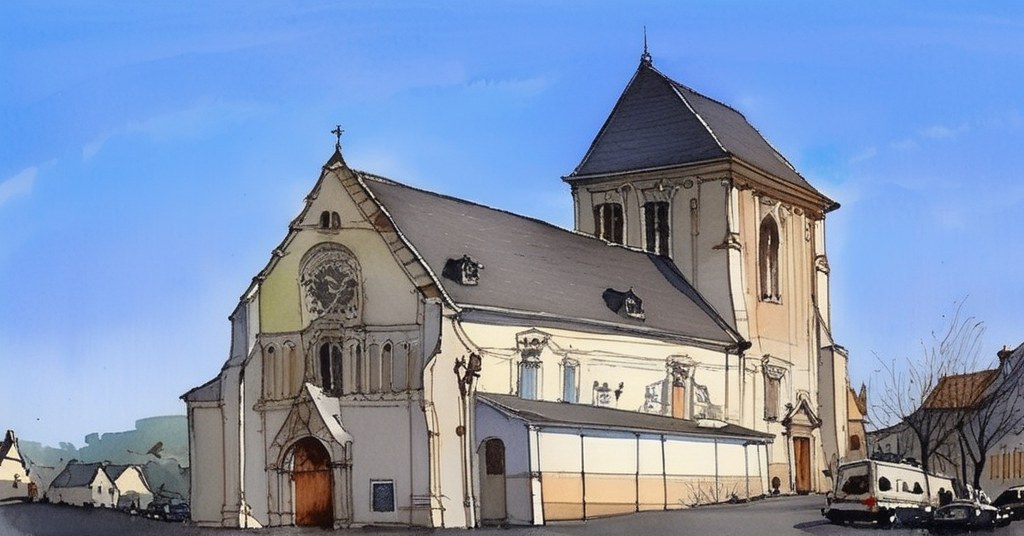 Carpiquet — aquarelle — France