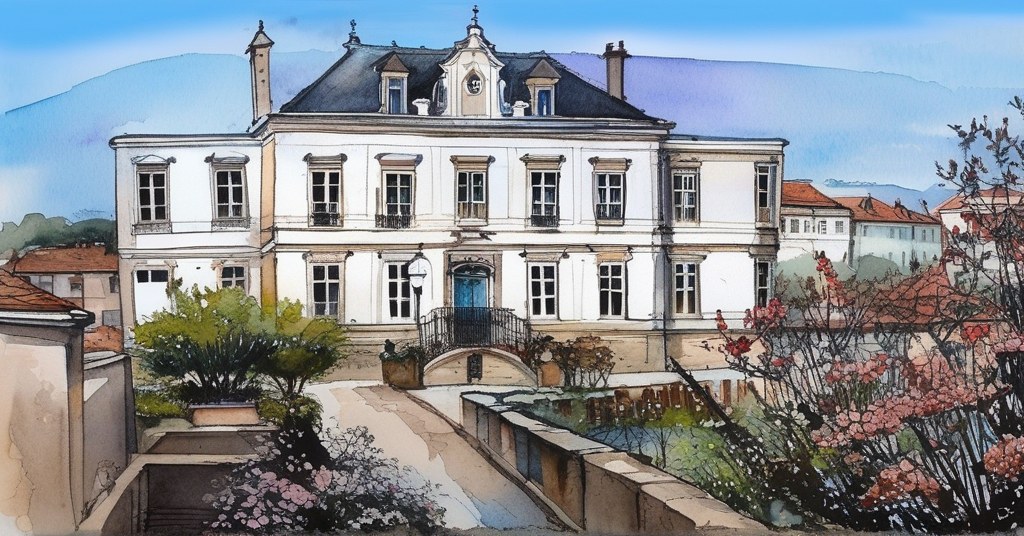 Chambourcy — aquarelle — France