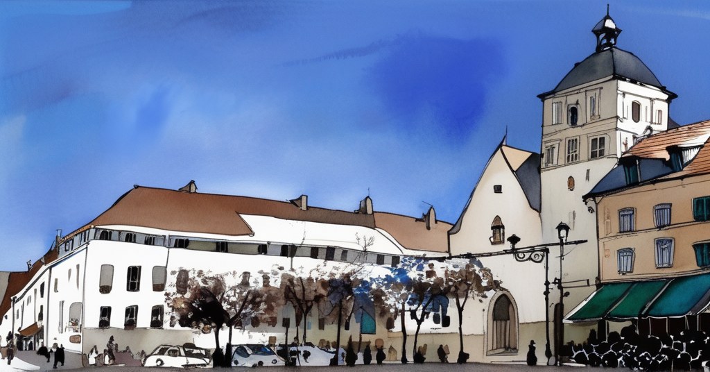 Aquarelle de Champs-sur-Marne