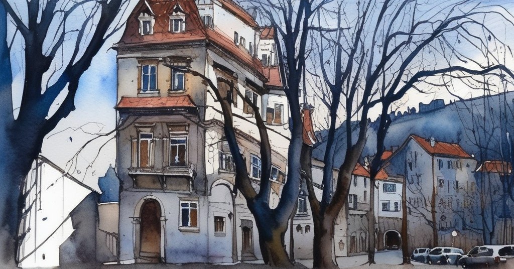 Châtenay-Malabry — aquarelle — France
