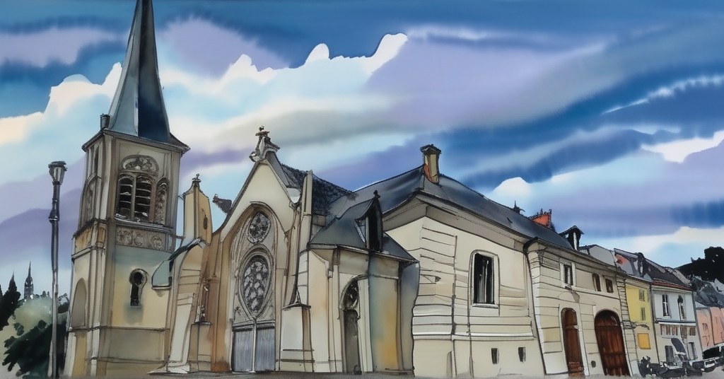 Châtillon — aquarelle — France
